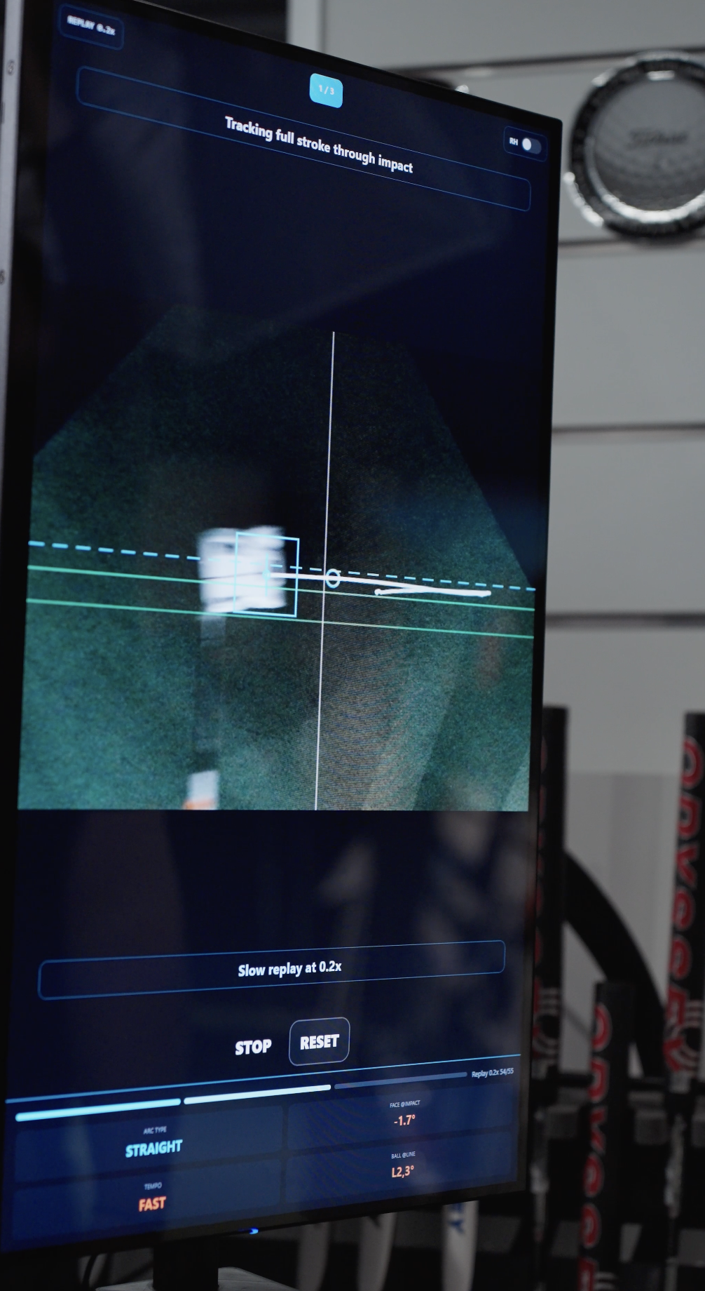 Real-time stroke tracking through impact